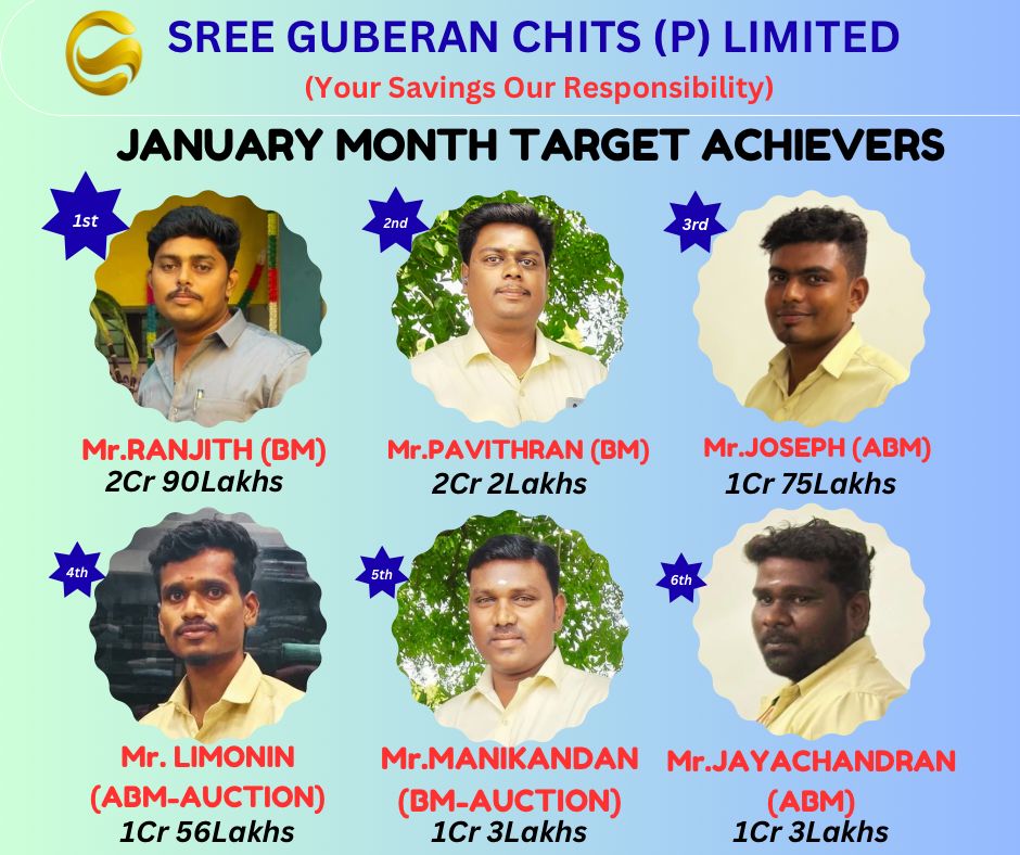 JAN MONTH TOP PERFORMANCE